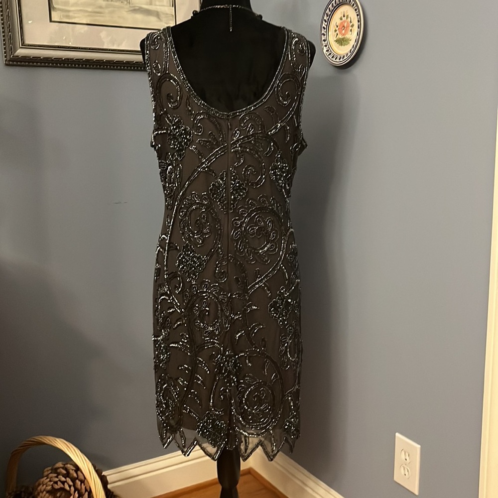 Exquisite Vintage Inspired Beaded Evening Gown View 6